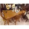 Image 1 : SOLID WOOD TABLE WITH 4 CHAIRS