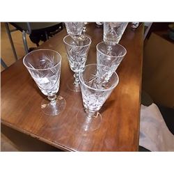 PIN WHEEL CRYSTAL GLASSES - 4 TTL