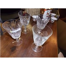 PIN WHEEL CRYSTAL GLASSES - 4 TTL