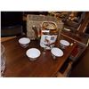 Image 1 : CHINEESE TEA SET - HAND PAINTED - 4 PC TTL