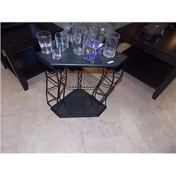 METAL & WOOD 3' CORNER STAND