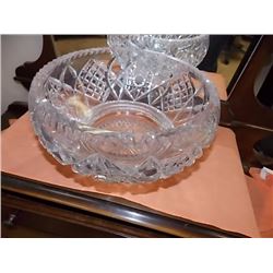 VERY HEAVY CRYSTAL BOWL