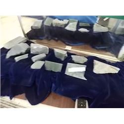 RAW JADE SEMI PRECIOUS STONES - 11 PC TTL