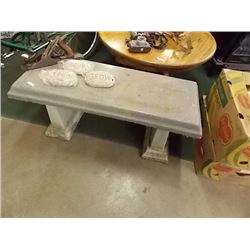 CONCRETE - 3 PC  BENCH