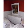 Image 1 : WHITE DRESSER WITH MIRROR - 6 DRAWER