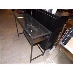 HALL TABLE - METAL & GLASS