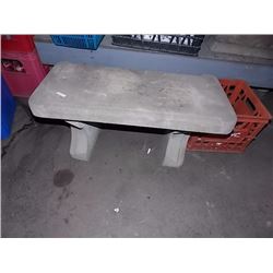 CONCRETE - BENCH - 3 PC