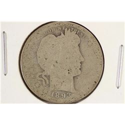 1893-S BARBER QUARTER
