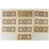 Image 2 : 10 PIECES OF WWII JAPANESE GOVERNMENT 10 CENTAVOS