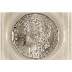 1885-O MORGAN SILVER DOLLAR ANACS MS64