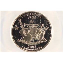 2002-S TENNESSEE QUARTER ANACS PR70 DCAM