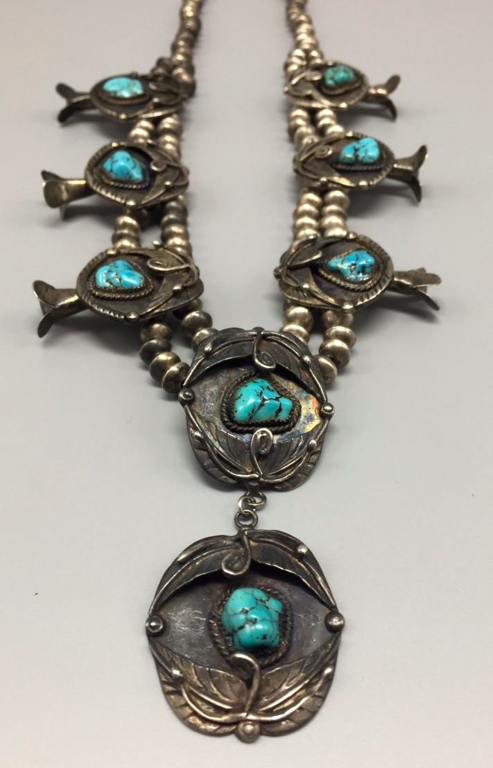 1960s Squash Blossom Style Necklace