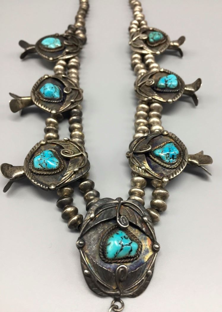 1960s Squash Blossom Style Necklace