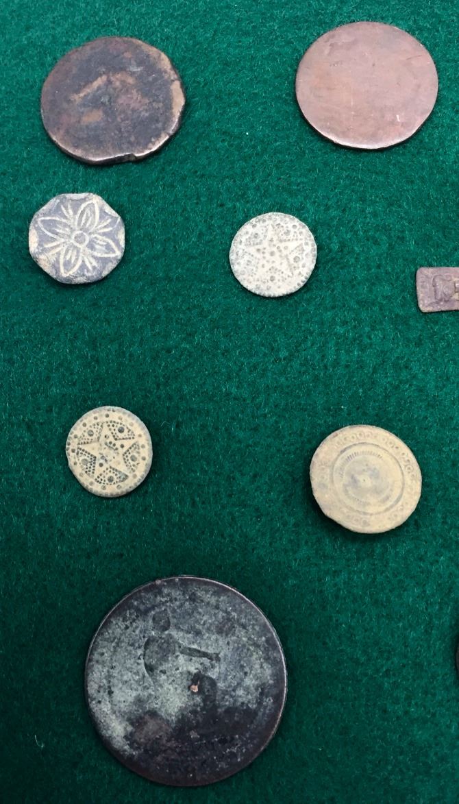 Spanish Colonial Era Coins And Buttons