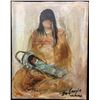 Image 2 : Signed DeGrazia Canvas Transfer Print