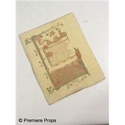 Season of the Witch Book of Solomon Page Movie Props