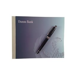 Mortdecai Bank Checkbook & Pen Movie Props