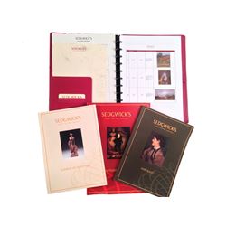Mortdecai 'Sedgwick's' auction notebook and catalogs Movie Props