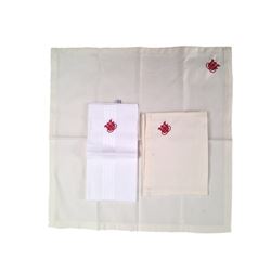 Mortdecai Monogrammed Napkins & Handkerchief Movie Props