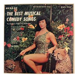 Bettie Page 1957 Nude Cheetah Album Cover