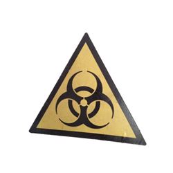 Resident Evil: Retribution Biohazard Sign Movie Props