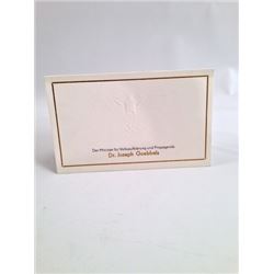 Inglourious Basterds Invitation Movie Props