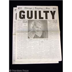 Chicago  Guilty  Newspaper Movie Props