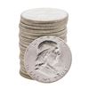 Image 1 : Roll of (20) 1963 Brilliant Uncirculated Franklin Half Dollar Coins