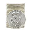 Image 1 : Roll of (20) 1958 Brilliant Uncirculated Franklin Half Dollar Coins