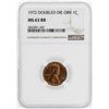 1972 Doubled Die Obverse Lincoln Wheat Cent Coin NGC MS63RB