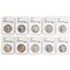 Image 1 : Lot of (10) Assorted $1 Morgan Silver Dollar Coins NGC MS63 & MS64