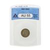 1865 Three Cent Nickel Coin ANACS AU55