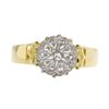 Image 1 : 14KT Yellow and White Gold Men's 0.15ctw Diamond Ring