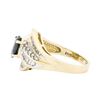 Image 3 : 14KT Yellow Gold 1.30ct Sapphire and Diamond Ring
