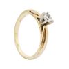 Image 3 : 14KT Yellow Gold 0.23ct Diamond Ring