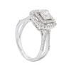 Image 3 : 14KT White Gold Ladies 1.10ctw Diamond Wedding Ring