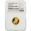 Image 1 : 1996 South Africa 1/4 Natura Elephant 1/4 oz Gold Coin NGC PF69 Ultra Cameo