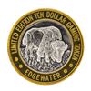 Image 1 : .999 Silver Edgewater Hotel & Casino Laughlin, NV $10 Limited Edition Gaming Tok