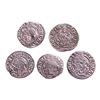 Image 1 : Lot of (5) 1540-1590 KB Hungary Ferdinand I - Madonna & Child Silver Denar Coins