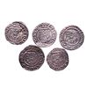 Image 2 : Lot of (5) 1540-1590 KB Hungary Ferdinand I - Madonna & Child Silver Denar Coins