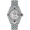 Image 2 : Rolex Stainless Steel Ruby and Diamond Datejust Ladies Wristwatch