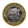 Image 2 : .999 Silver Mirage Las Vegas Nevada $10 Casino Limited Edition Gaming Token