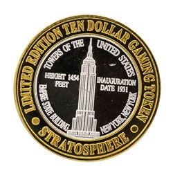 .999 Silver Stratosphere Las Vegas, NV $10 Casino Limited Edition Gaming Token