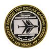 Image 2 : .999 Silver McCarran International Airport $10 Casino Limited Edition Gaming Tok