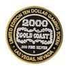 Image 2 : .999 Fine Silver Gold Coast Las Vegas $10 Casino Limted Edition Gaming Token