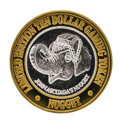 .999 Silver Nugget Sparks Nevada $10 Casino Limited Edition Gaming Token