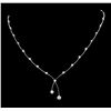 Image 1 : 14KT White Gold 1.08ctw Diamond Necklace