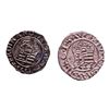 Image 2 : Lot of (2) 1540-1590 KB Hungary Ferdinand I - Madonna & Child Silver Denar Coins