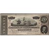 Image 1 : 1864 $20 Confederate States of America Note
