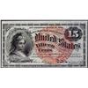 Image 1 : March 3, 1863 Fifteen Cents Fourth Issue Fractional Currency Note